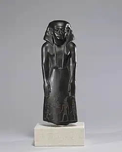 Padiiset's Statue, illustrates Canaan - Ancient Egypt trade, c. 1700 B.C. (inscription c. 900 B.C.)