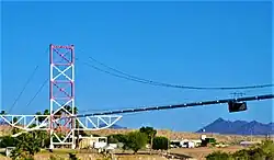 The Blythe-Ehrenberg-Pipeline suspension bridge