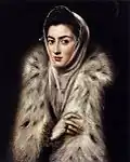 A lady in a fur wrap (Alonso Sánchez Coello)