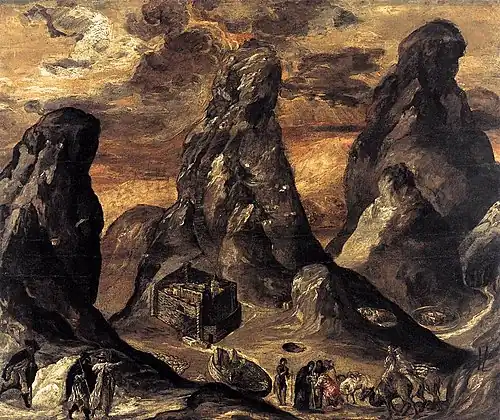 Mount Sinai, painting by El Greco, 1570–1572