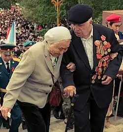 Veterans during Victory Day in Russia.