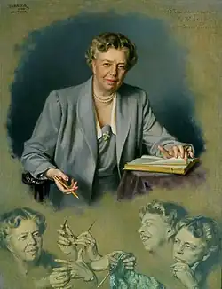 Portrait of Eleanor Roosevelt by Douglas Chandor, 1949