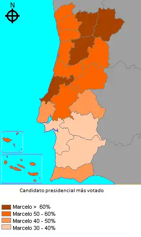 Strongest candidate by electoral district.