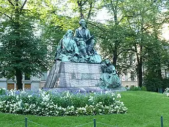 The complete Elias Lönnrot monument, 1902,