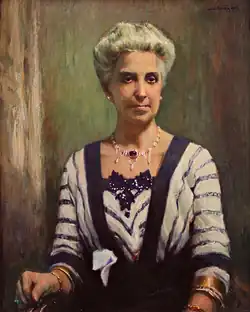 A painting made of Elizabeth Almira Allen