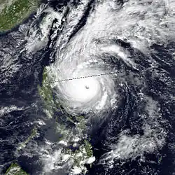 typhoon Elsie approaching Luzon Philippines