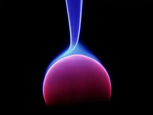 Energy arc, central electrode of a plasma lamp
