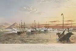 Engagement with the Tae-Ping rebels at Nanking