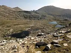 The Engorgs lakes and, beyond, Puig Pedrós.