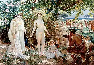 El Juicio de Paris (The Judgment of Paris, 1904), Enrique Simonet.