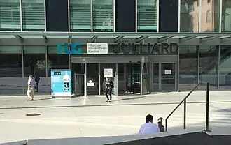Entrance of the Julliard building