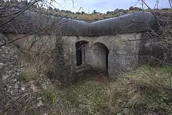 Entrance to Stützpunkt Grabovac at the fort's rear