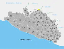 Locator maps of municipalities of Guerrero