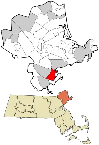 Location in Essex County, Massachusetts
