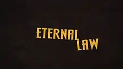 Series titles on a black background