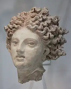 Head of Leucothea, with expansive hair