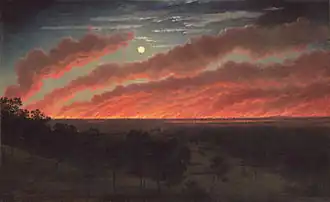Bush fire between Mount Elephant and Timboon, 1857, Art Gallery of Ballarat