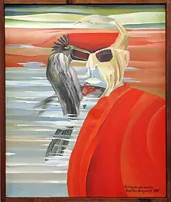 Hunting the Black Shark (Portrait of Vratislav Effenberger), 1980, oil