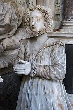 A detail of the Kelway monument