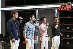 F-iV in 2016 L-R: Seo Ji-won, Chang Hae-young, Kim Hyun-soo, Woo Jung-tae