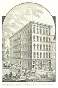 Detroit Free Press Building, 1866, NE Corner of Larner and Shelby.