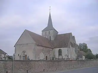 The church in Gourgançon