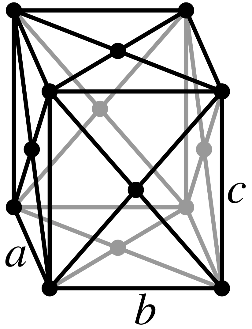 Orthorhombic, face-centered