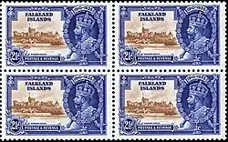 Falklands Islands stamps marking the Silver Jubilee of King George V