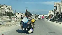 Salah al-Din Road through al-Qarara in 2025