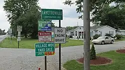 Fayetteville corporation limit sign