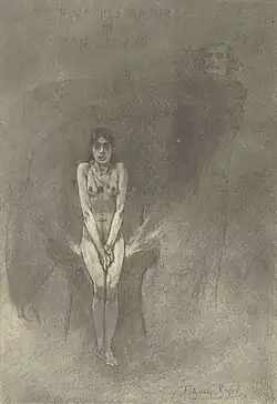 The Greatest Love of Don Juan (ca. 1887–93) heliogravure, etching, drypoint, aquatinte (23.5 x 16.2&nbsp;cm) Royal Library of Belgium