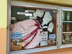 Female Cieszyn folk costume with featured elements (2nd Primary School in Ustroń