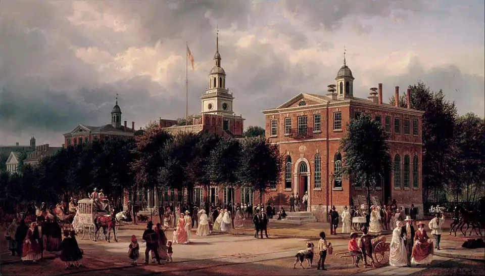Independence Hall in Philadelphia by Ferdinand Richardt, c. 1858-1863