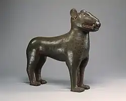 Figure of a leopard; 1550–1680; bronze; height: 39.4&nbsp;cm (151⁄2 in.); Metropolitan Museum of Art (New York City)
