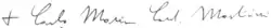 Carlo Maria Martini's signature