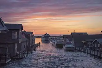 Historic Fishtown along the Leland River