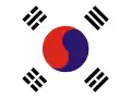 Flag of Korean protestors used during the March First Movement (1919)[f]
