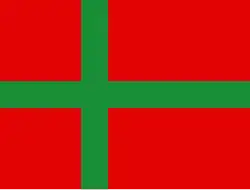 Unofficial flag of Bornholm (1970s)