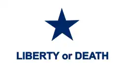 Troutman Flag This flag designed by Joanna Troutman was used by the Georgia Battalion under the command of William Ward which marched from Macon, Georgia to participate in the fight against Mexico and were killed in the Battle of the Alamo in 1836