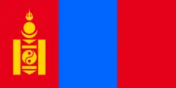 Flag of Mongolia in CMYK standards