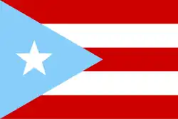 Flag of Puerto Rico, (1895–1952)