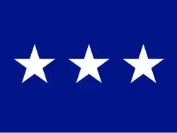 Flag of a Lieutenant General in the United States Air Force.