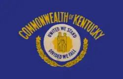 Old Kentucky state flag from the 1960s.
