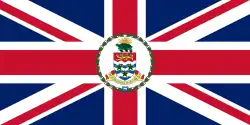 Flag of the governor of the Cayman Islands (1971–1999)