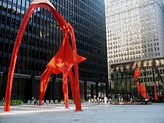 Calder's Flamingo in Chicago's Federal Plaza