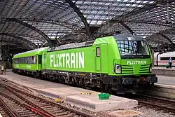 Vectron in Flixtrain livery (Köln Hbf, Cologne, August 2020)