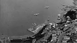 A Braby pontoon at Evans Bay, Wellington, New Zealand.