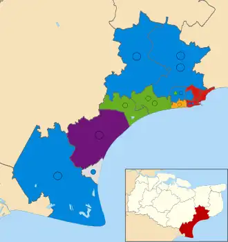 2019 results map