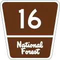 Forest Highway route marker