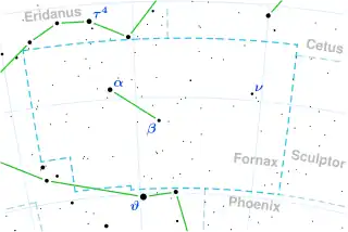 LP 944-20 is located in the constellation Fornax